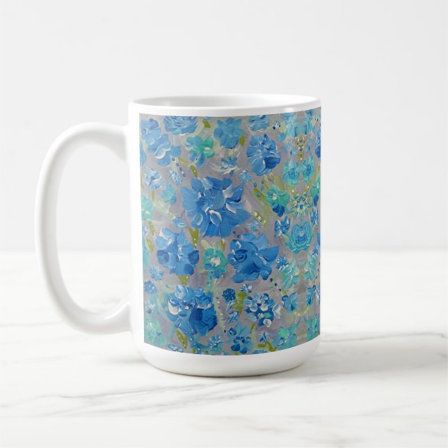 Taza De Café Blue Celebration Coffee Mug (Izquierda)