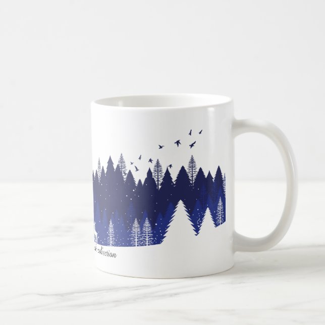 Taza De Café Blue Christmas Mug (Derecha)