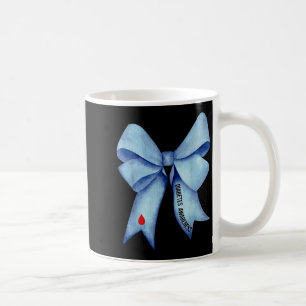 Taza De Café Blue Coquette Bow Diabetes Awareness Type 1 Diabet