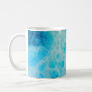 Taza De Café Blue Crush - Arte abstracto costero
