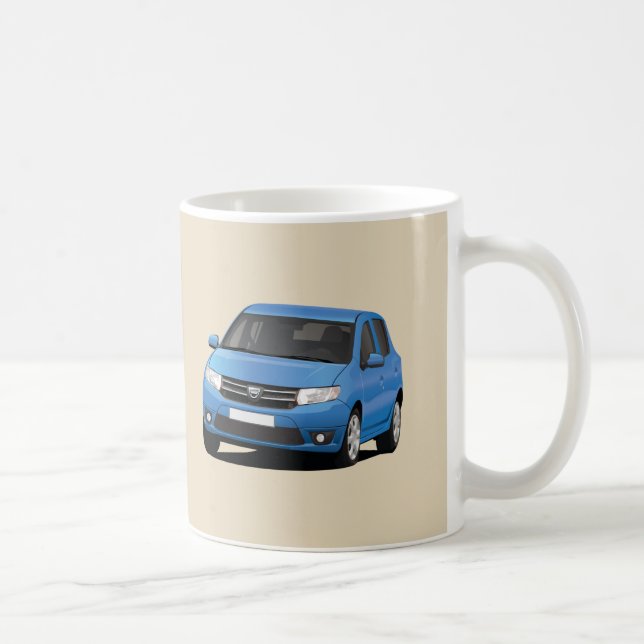 Taza De Café Blue Dacia Sandero 2 x imagen - (Derecha)