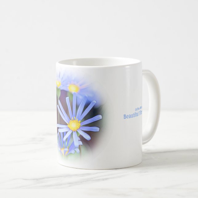 Taza De Café Blue Daisy (Anverso derecho)
