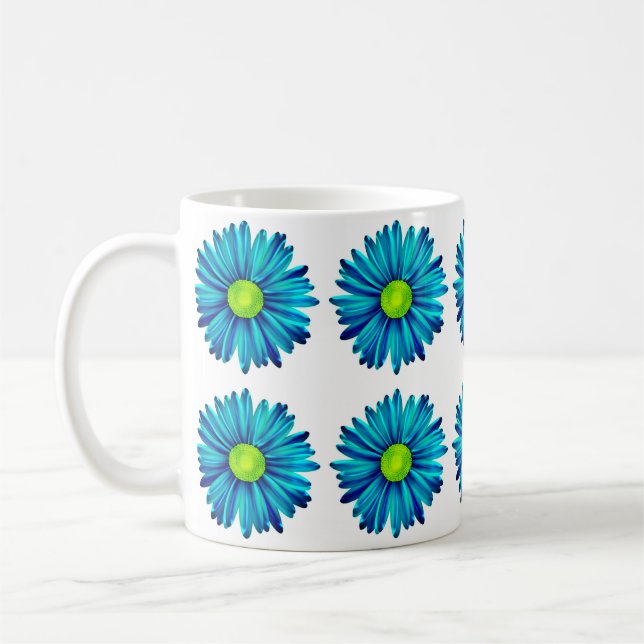 Taza De Café Blue Daisy Mug (Izquierda)