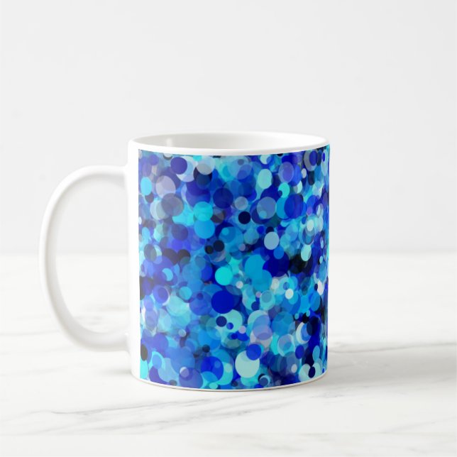 Taza De Café Blue Dot 11oz Mug (Izquierda)