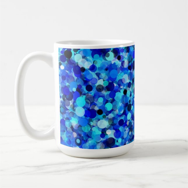 Taza De Café Blue Dot 15oz Mug (Izquierda)