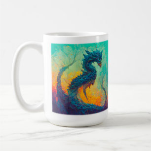 Taza De Café Blue Dragon Classic Mug, 15 oz