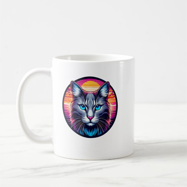 Taza De Café Blue-Eyed Sunrise Cat Coffee Mug (Izquierda)