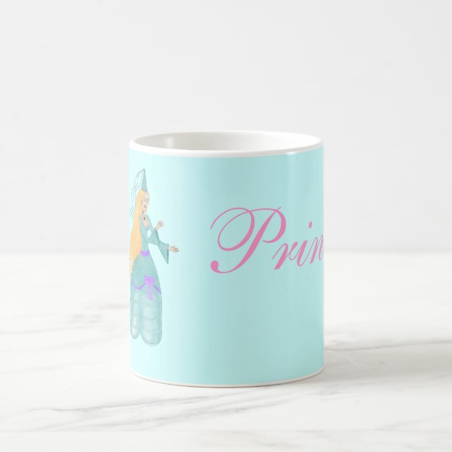 Taza De Café Blue Fairytale Princess Mug (Centro)