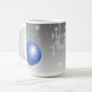 Taza De Café Blue Fancy Christmas Ornament Coffee Mug