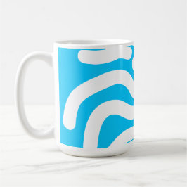 Taza De Café Blue Fingerprint Biometric Security