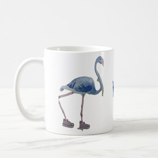 Taza De Café Blue FLAmingo mug Vote Harris 2024 (Izquierda)