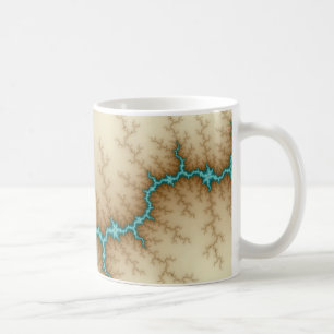 Taza De Café Blue Flash - Fractal Mug