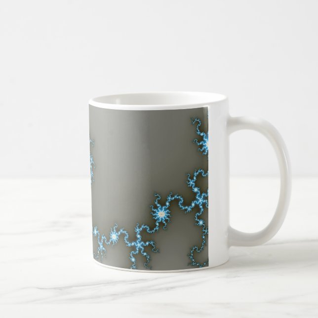 Taza De Café Blue Flash - Fractal Mug (Derecha)