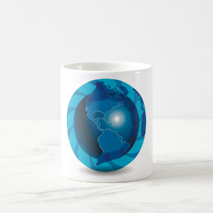Taza De Café Blue Globe Mug