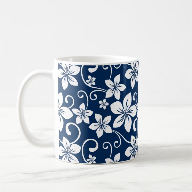 Taza De Café BLUE HAWAII (NAVY BLUE) 11 oz MUG (Izquierda)