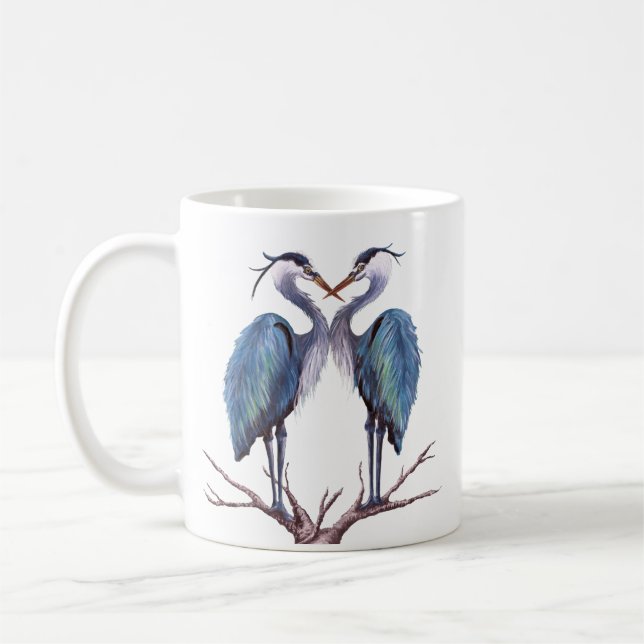 Taza De Café Blue Heron Mug (Izquierda)