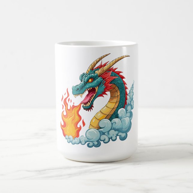 Taza De Café Blue horned dragon (Centro)