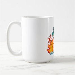 Taza De Café Blue horned dragon