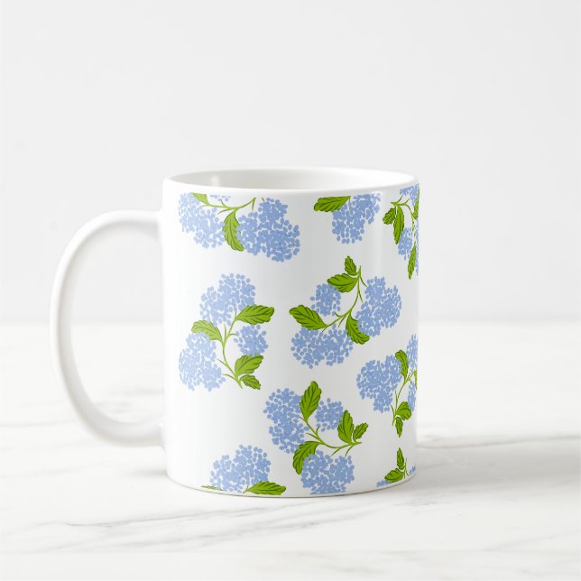 Taza De Café Blue Hydrangea Mug (Izquierda)