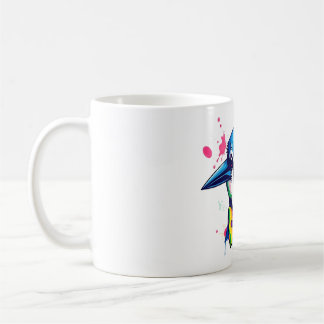 Taza De Café Blue Jay Head Bow Tie Tee