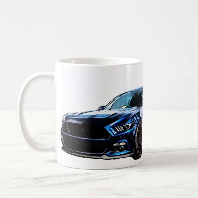 Taza De Café Blue Mustang S550 (Izquierda)