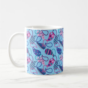 Taza De Café Blue Paisley