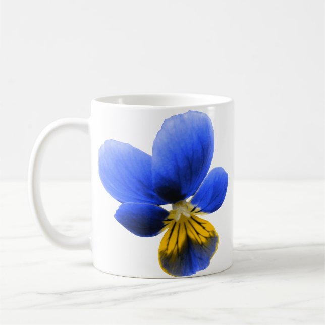 Taza De Café Blue Pansy Mug (Izquierda)