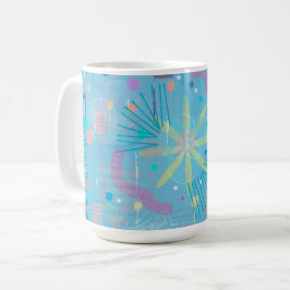 Taza De Café Blue Pastels Dream Abstract 