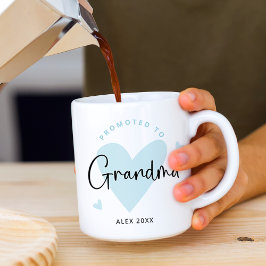 Taza De Café Blue promocionado a la abuela Heart Baby Boy
