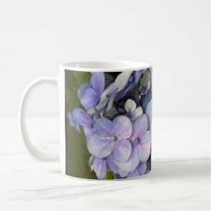 Taza De Café Blue Purple Hydrangea Mug