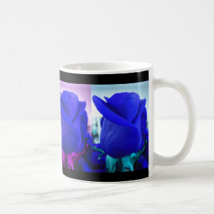 Taza De Café Blue Rosa Buds Mug