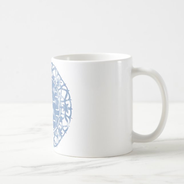 Taza De Café Blue Shuan Xi (Derecha)
