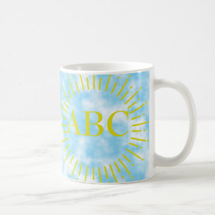 Taza De Café Blue Sky and Cloud Art Personalizado