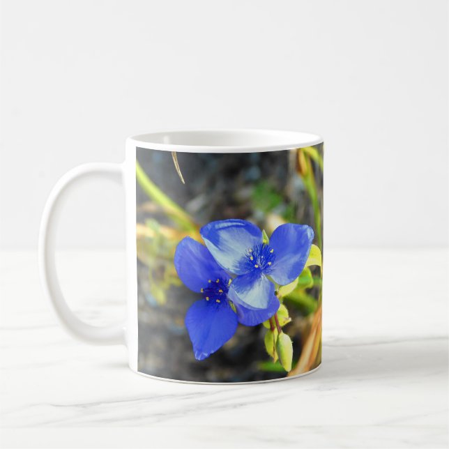 Taza De Café Blue Spiderwors Flower Mug (Izquierda)