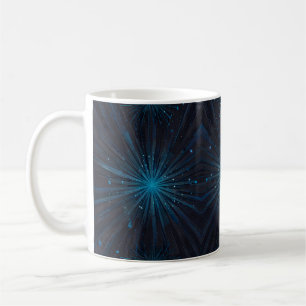 Taza De Café Blue Starburst