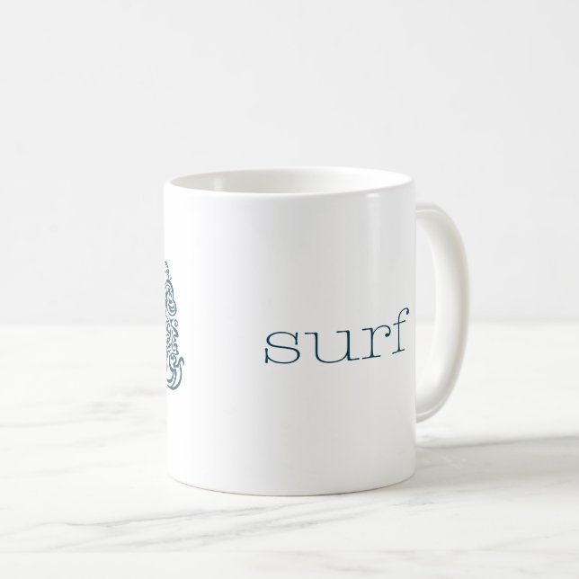 Taza De Café Blue Surfer (Anverso derecho)