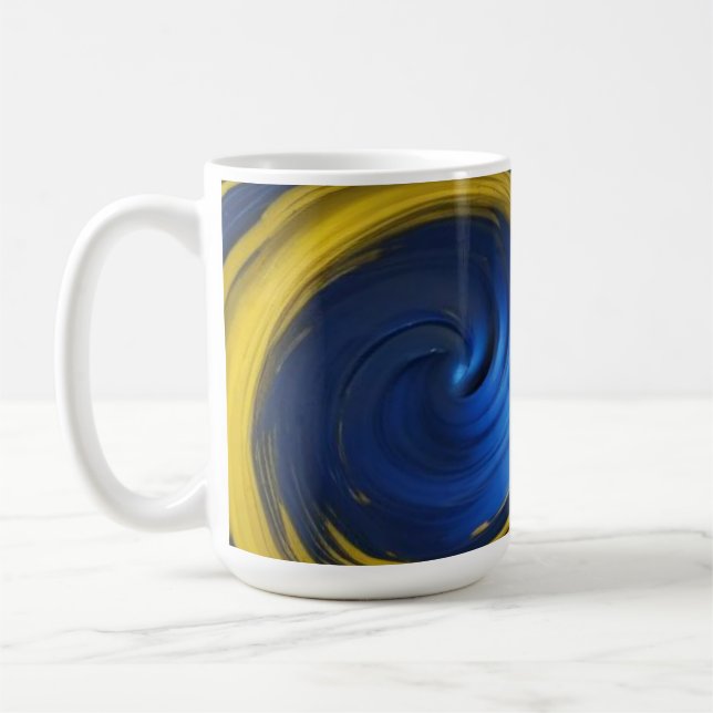 Taza De Café Blue Swirl (Izquierda)