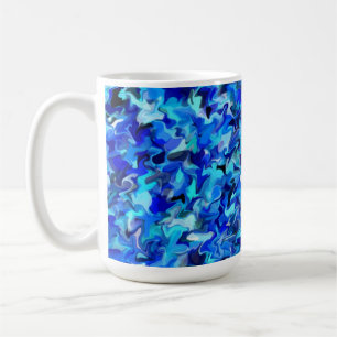 Taza De Café Blue Swirl 15oz Mug