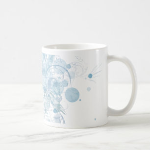 Taza De Café Blue Swirls