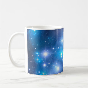 Taza De Café Blue Universe Stars + tus ideas