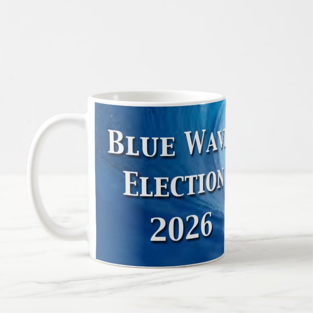 Taza De Café Blue Wave Election 2026 (Izquierda)