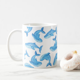 Taza De Café Blue Whale Ocean Sea Cute Beach