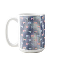 Blue White Gingham Pink Blue Coquette Bows Trendy