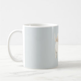 Taza De Café Blue White Happy Dog