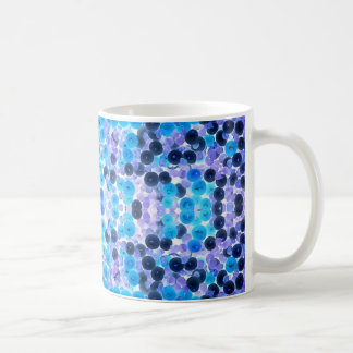 Taza De Café Blue White Purple String de Perlas