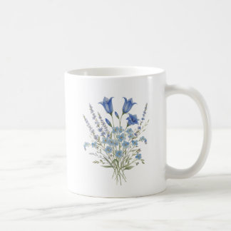 Taza De Café Blue Wildflower Bouquet