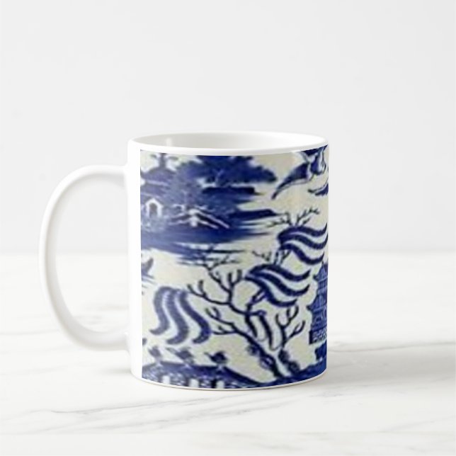 Taza De Café blue willow mug (Izquierda)