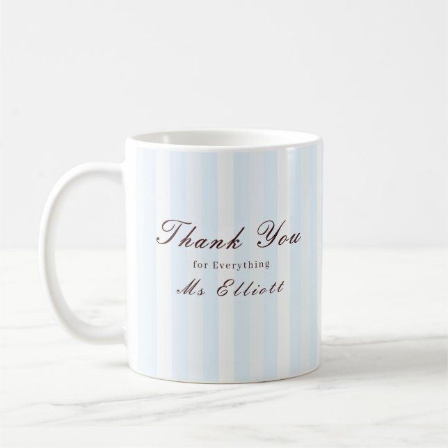 Taza De Café Bluebell - Personalised Thank You Teacher Mug (Izquierda)