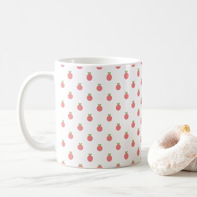 Taza De Café Blueberries polka dota café mug (Con donut)