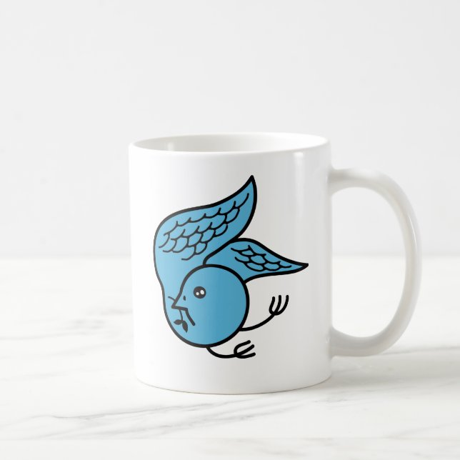 Taza De Café Bluebird afortunado (Derecha)